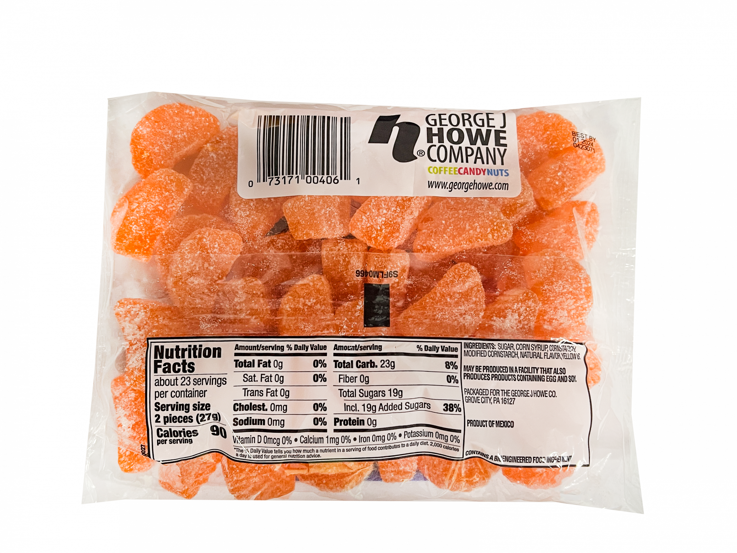 Howe Orange Slices 6/22oz. Case - Image 2