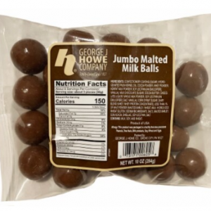 Howe Jumbo Malted Milk Balls 12/10oz. Case