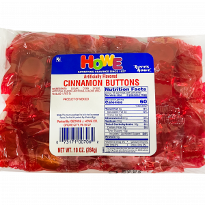 Howe Cinnamon Buttons 12/10oz, Case