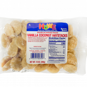 Howe Vanilla Coconut Haystacks 12/13oz. Case