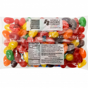 Howe Fruit Jumbo Jelly Beans, 12/19oz. Case