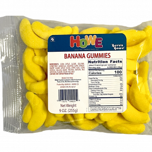 Howe Banana Gummies, 12/9 oz. Case
