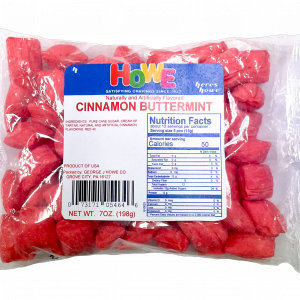 Howe Cinnamon Buttermints Hard Candy, 12/7 oz, Case